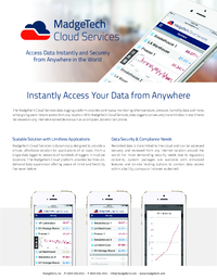Thumbnail of document Data Sheet - Madgetech Cloud Services
